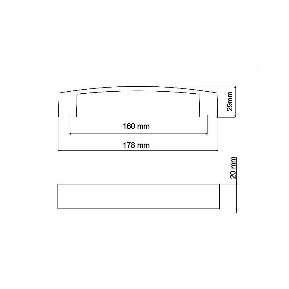 770426 úchytka VOJTA rozteč 160mm černý lak