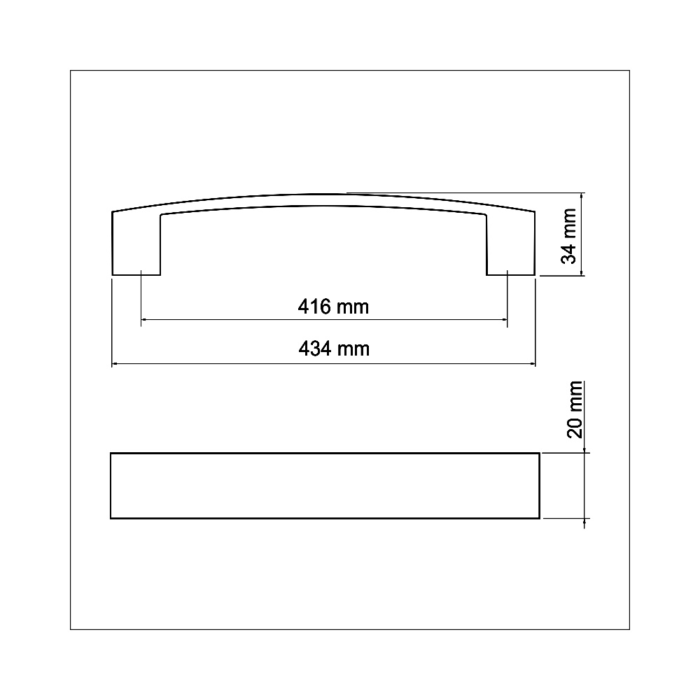 770428 úchytka VOJTA rozteč 416mm černý lak