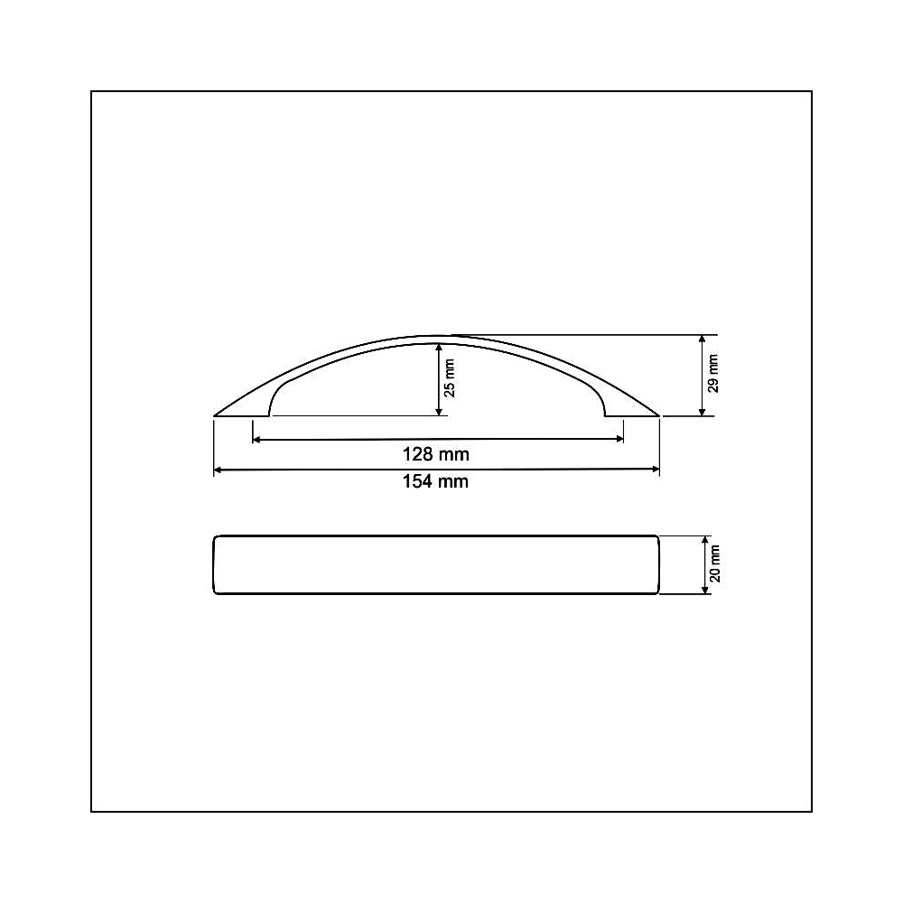 770453 úchytka  RUGBY typ U70-rozteč 128mm černý lak