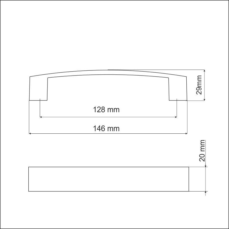 770458 úchytka VOJTA rozteč 128mm chrom