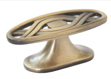 81039 knopka 25x55mm propletená staromosaz