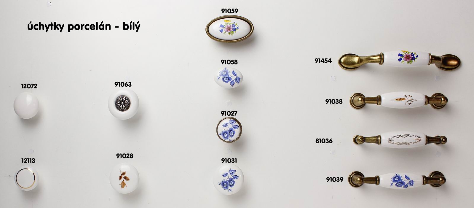 91063 knopka starostříbro porcelán 38mm