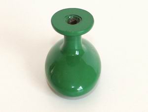 91313-knopka kovová ovál 34x22mm, zelená