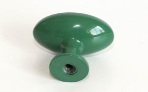 91313-knopka kovová ovál 34x22mm, zelená