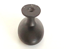 91316-Knopka kovová ovál 34x22mm, černá
