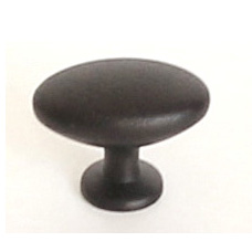 91316-Knopka kovová ovál 34x22mm, černá