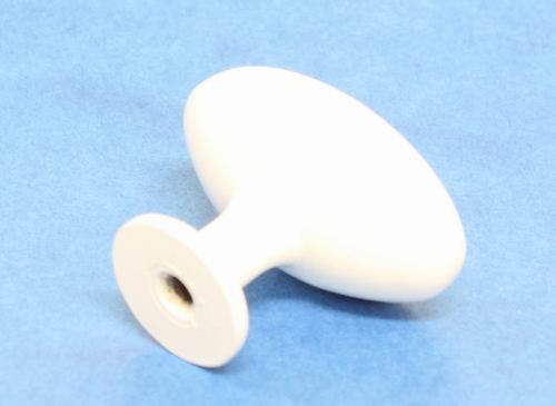 91317-knopka kovová ovál 34x22mm, bílá