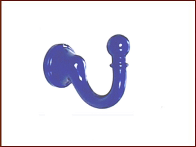 H1a Háček s vrutem modrá