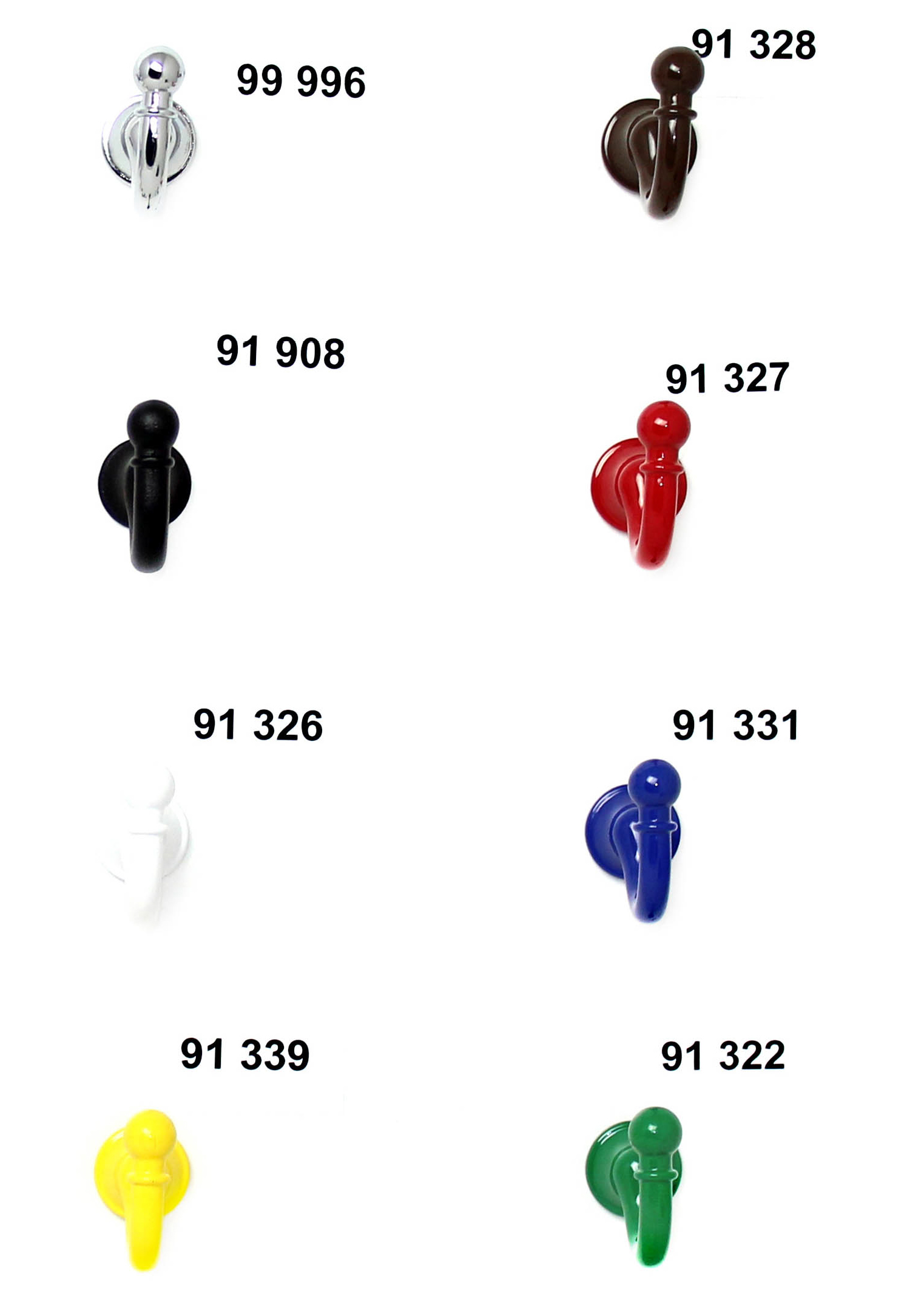 91914 háček s vrutem chrom lesklý