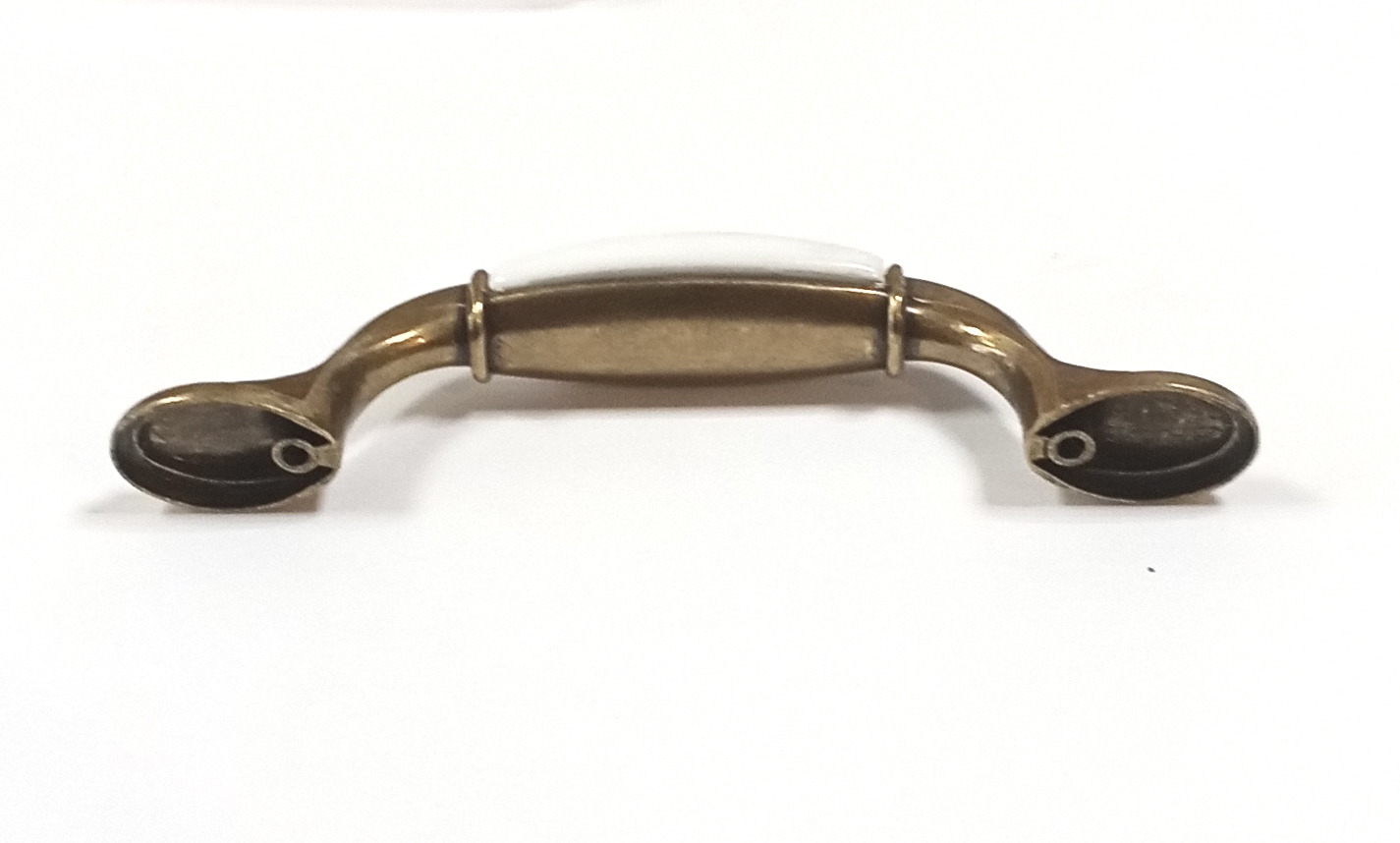 91916- Úchyt 96mm porcelán bílý-podzim