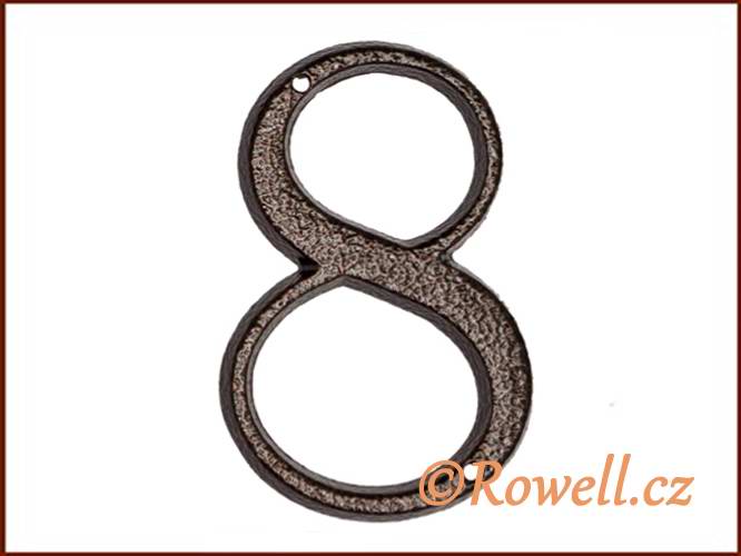 C3   Číslice 120 mm k.měď  '8'