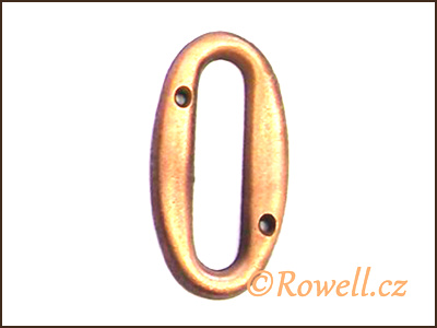 C2s Čísélko staroměď '0'