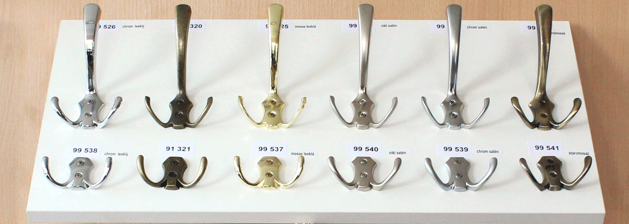 H2B. dvojháček satén chrom