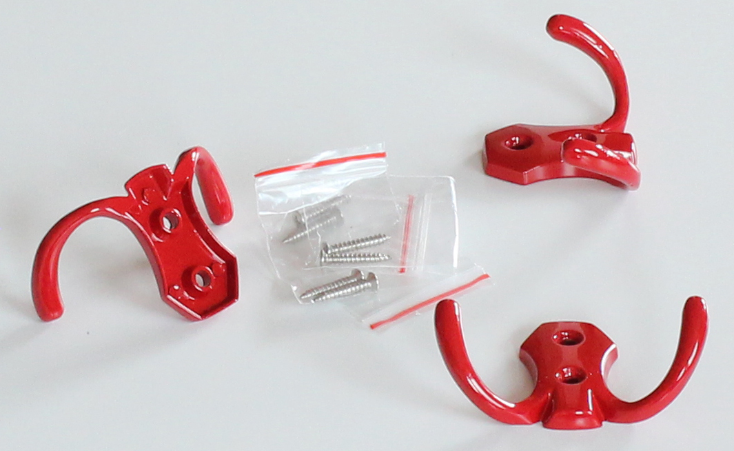 H2B háček dvojháček červený