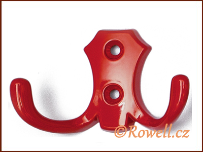 H2B háček dvojháček červený