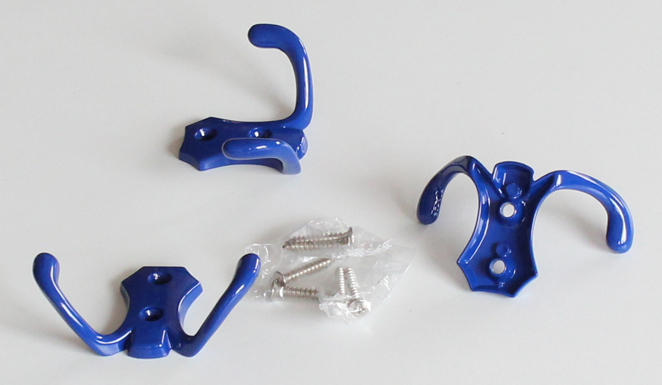 H2B háček dvojháček modrý