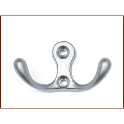 H2C háček Dvojháček - satén chrom