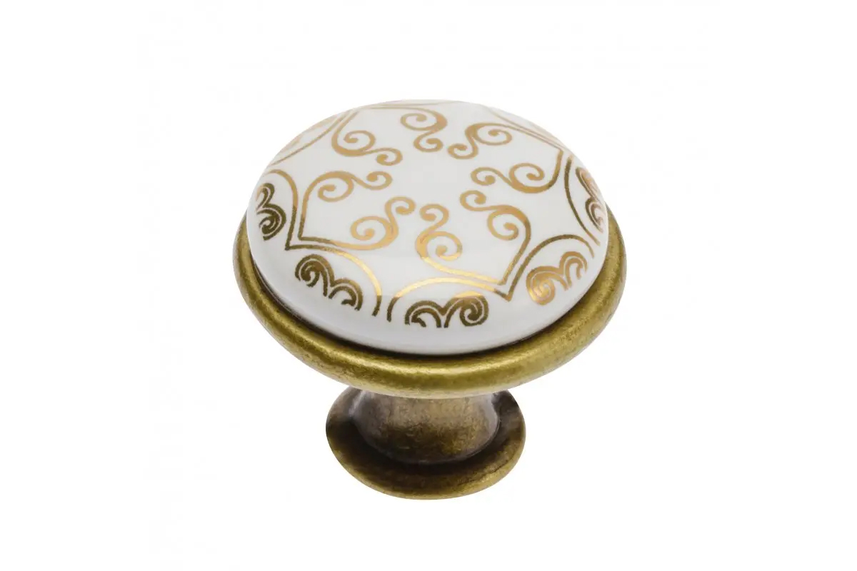 17006 - OLIN 29mm staromosaz porcelán ornament
